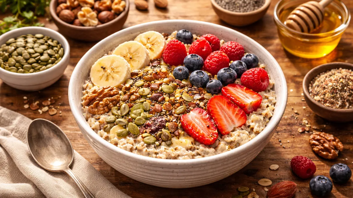 حبوب كاملة ومكسرات لإنتاج طاقة مستقرة